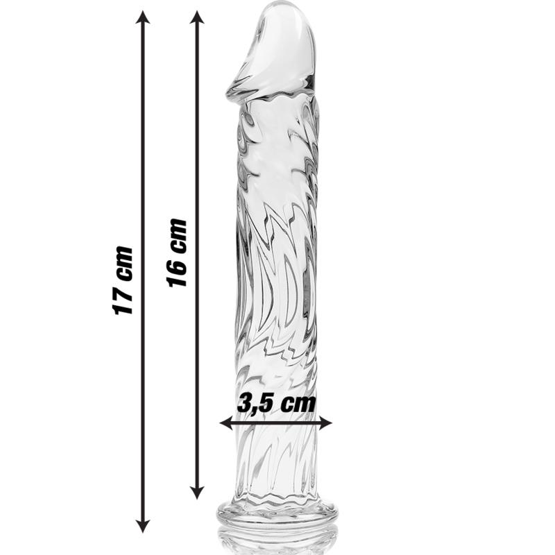 MODEL 12 DILDO OD BOROSILIKATNOG STAKLA PROZIRNO 17 CM -O- 3.5 CM