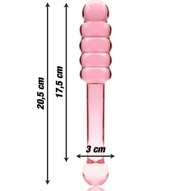MODEL 20 DILDO OD BOROSILIKATNOG STAKLA PROZIRNO 20.5 CM -O- 3 CM