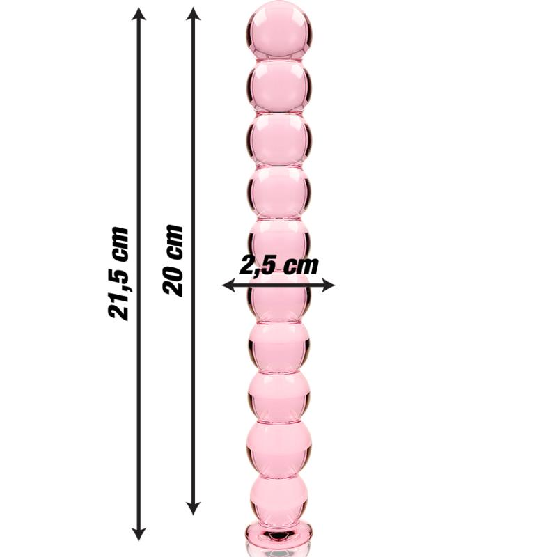 MODEL 22 DILDO OD BOROSILIKATNOG STAKLA PROZIRNO 21.5 CM -O- 2.5 CM