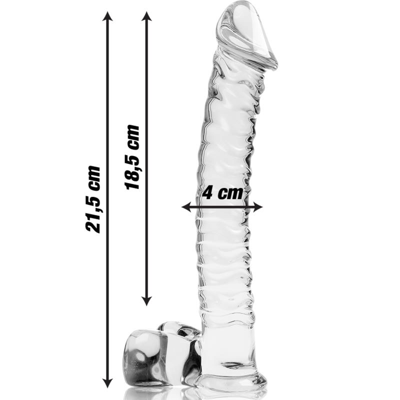 MODEL 23 DILDO BOROSILIKATNO STAKLO PROZIRNO 21.5 CM -O- 4 CM