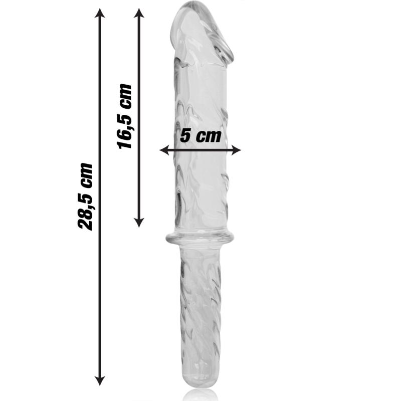MODEL 24 DILDO BOROSILIKATNO STAKLO PROZIRNO 28.5 CM -O- 5 CM