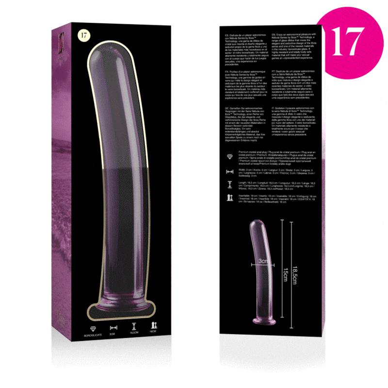 MODEL 17 DILDO OD BOROSILIKATNOG STAKLA PROZIRNO 18.5 CM -O- 3 CM