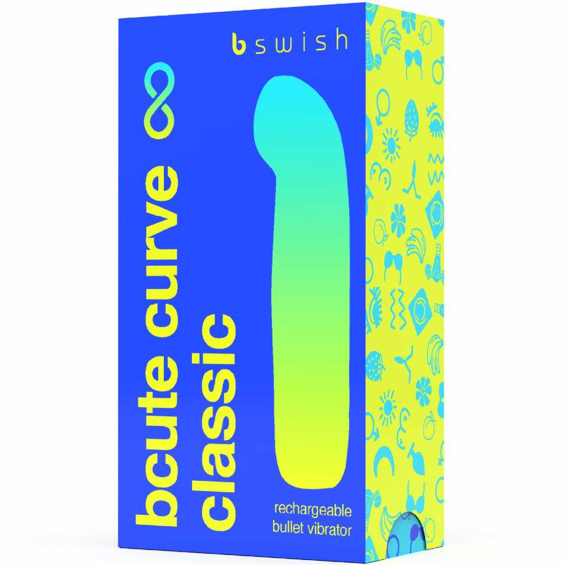 BCUTE CURVE INFINITE CLASSIC RECHARGEABLE VIBRATOR BLUE SILICONE
