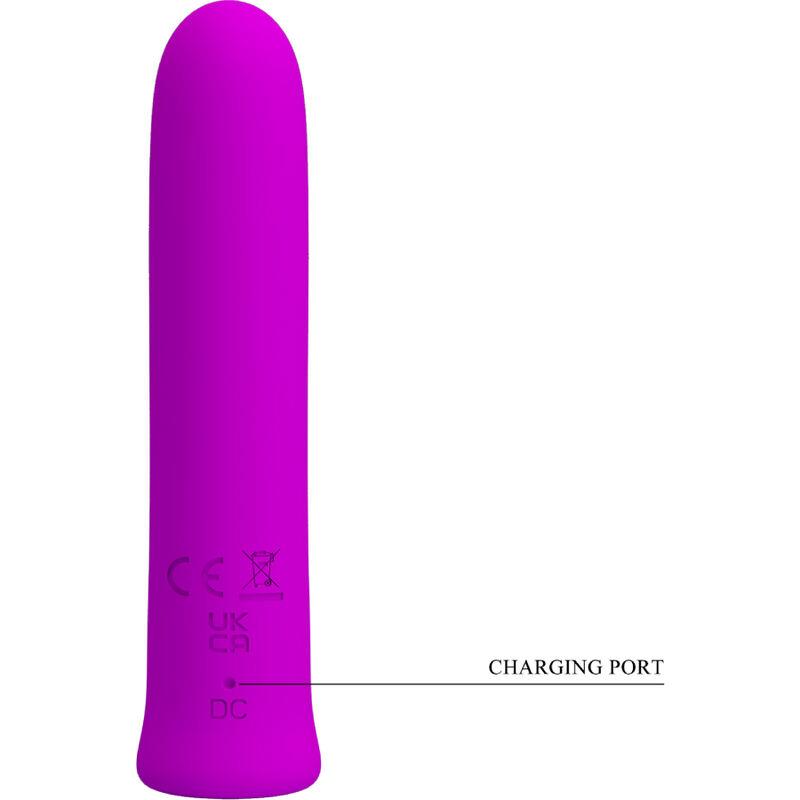 CURTIS MINI SUPER MOĆNI VIBRATOR 12 LJUBIČASTIH SILIKONSKIH VIBRACIJA