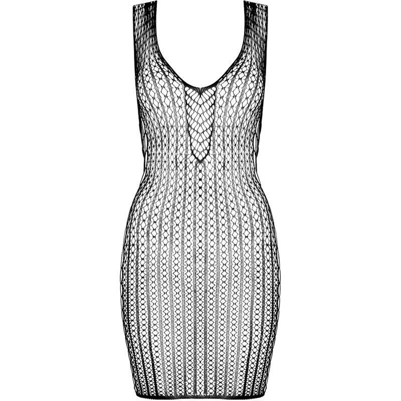 BS097 CRNI BODYSTOCKING JEDNA VELIČINA