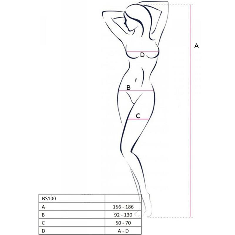 BS100 BODYSTOCKING CRNI JEDNA VELIČINA