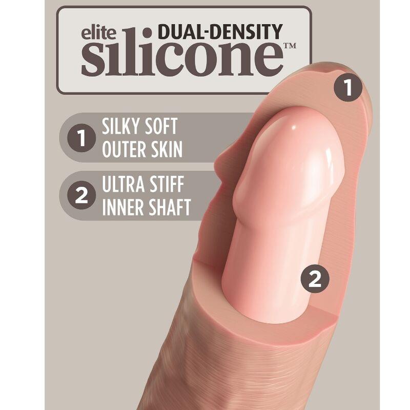 ELITE REALISTIČNI DILDO VIBRATOR & SILIKONSKA DALJINSKA UPRAVLJAČ 17.8 CM