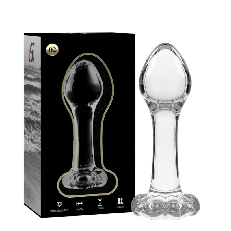 MODEL 2 ANAL PLUG BOROSILIKATNO STAKLO PROZIRNO 11 CM -O- 3.5 CM