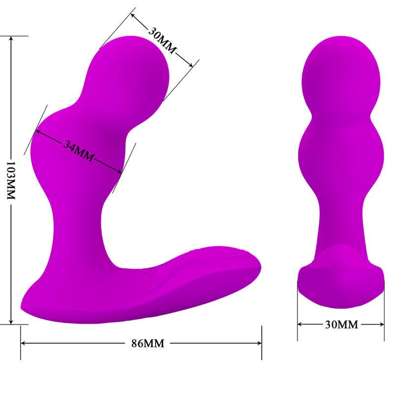 TERRANCE ANALNI VIBRATOR MASAŽER S DALJINSKIM UPRAVLJANJEM