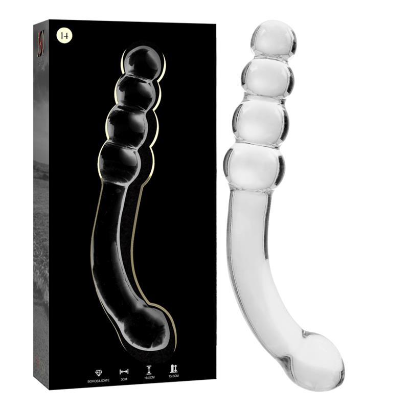 MODEL 14 DILDO OD BOROSILIKATNOG STAKLA PROZIRNO 18.5 CM -O- 3 CM