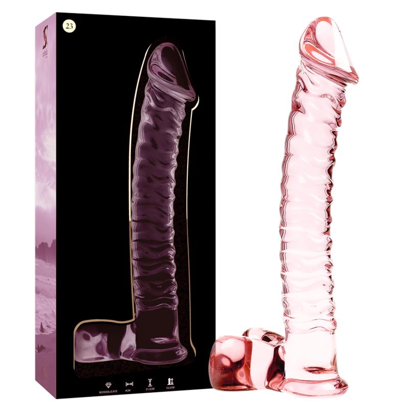 MODEL 23 DILDO BOROSILIKATNO STAKLO PROZIRNO 21.5 CM -O- 4 CM