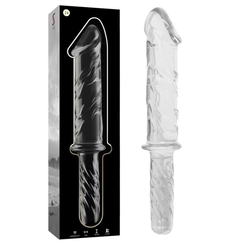 MODEL 24 DILDO BOROSILIKATNO STAKLO PROZIRNO 28.5 CM -O- 5 CM