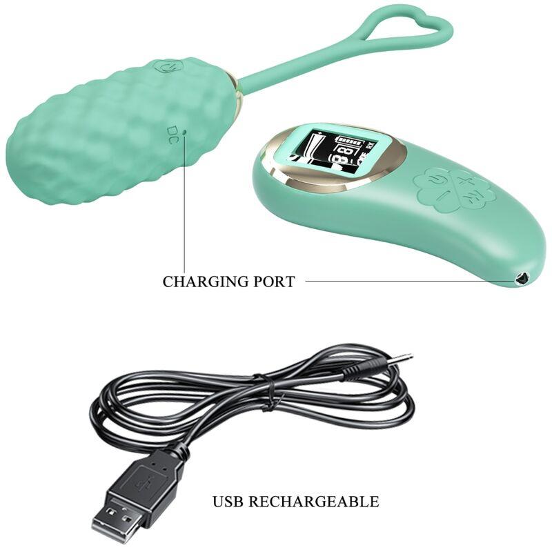 VIVIAN GREEN REMOTE CONTROL VIBRATING EGG