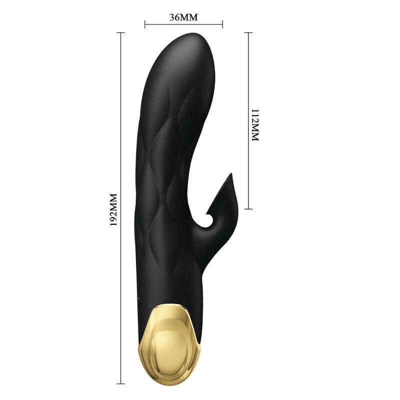 CRNI PUNJIVI ZLATNO PLATINASTI LUKSUZNI VIBRATOR