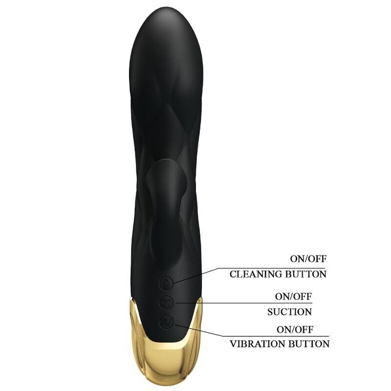 CRNI PUNJIVI ZLATNO PLATINASTI LUKSUZNI VIBRATOR
