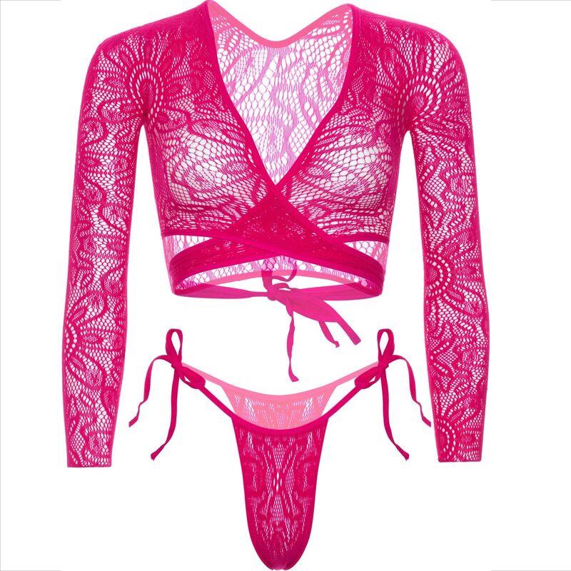 TOP CROP LACE WITH THONG