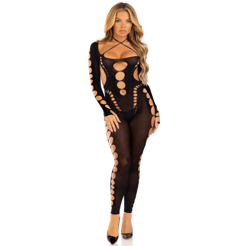 RECKLESS ANKLE BODYSTOCKING BLACK