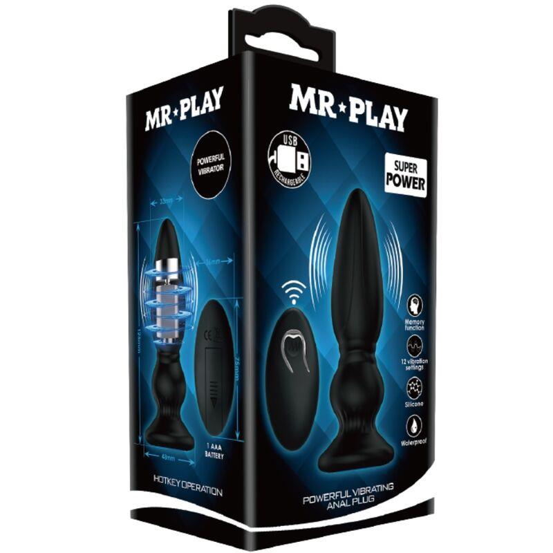 MOĆAN VIBRATOR DALJINSKI UPRAVLJAN ANALNI ČEP CRNI