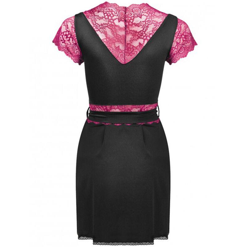 KUMIKO LC 90428 DRESSING GOWN + PANTY BLACK S/M