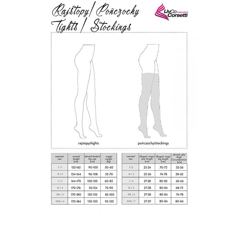 LAMEAN LC XG044 STOCKINGS BLACK ONE SIZE