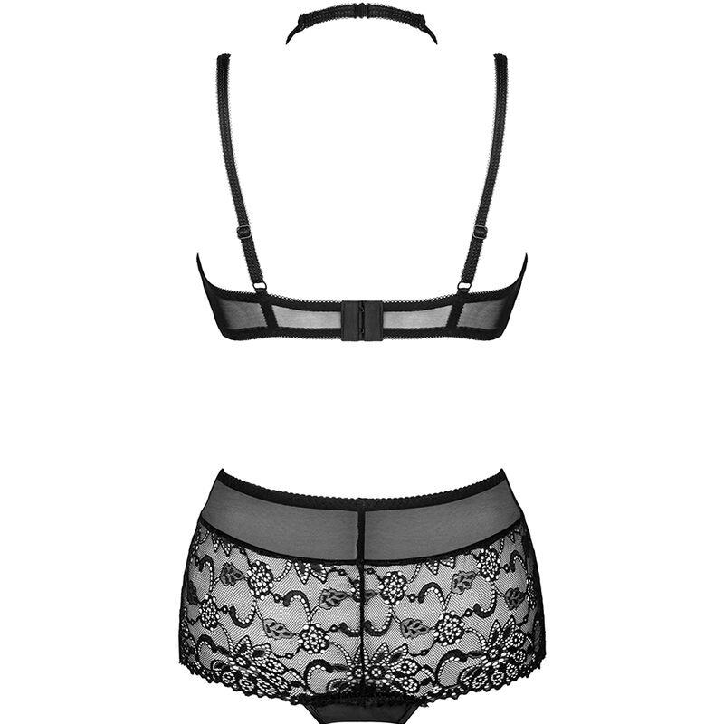 LINERA FOR THE SENSES COLLECTION BRA + PANTY BLACK