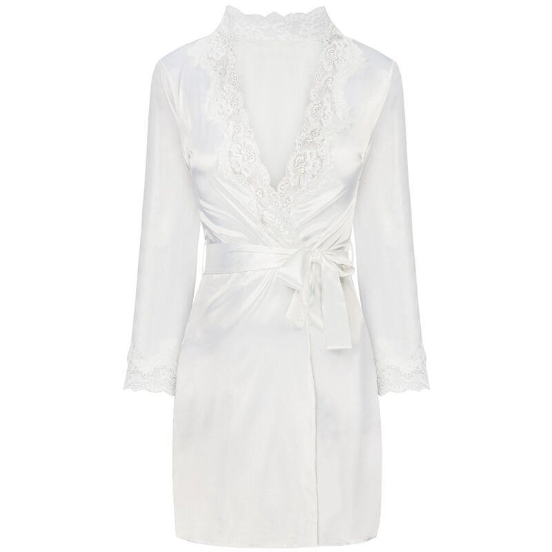 JACQUELINE LC 90249 DRESSING GOWN + SHIRT + PANTY ECRU S/M