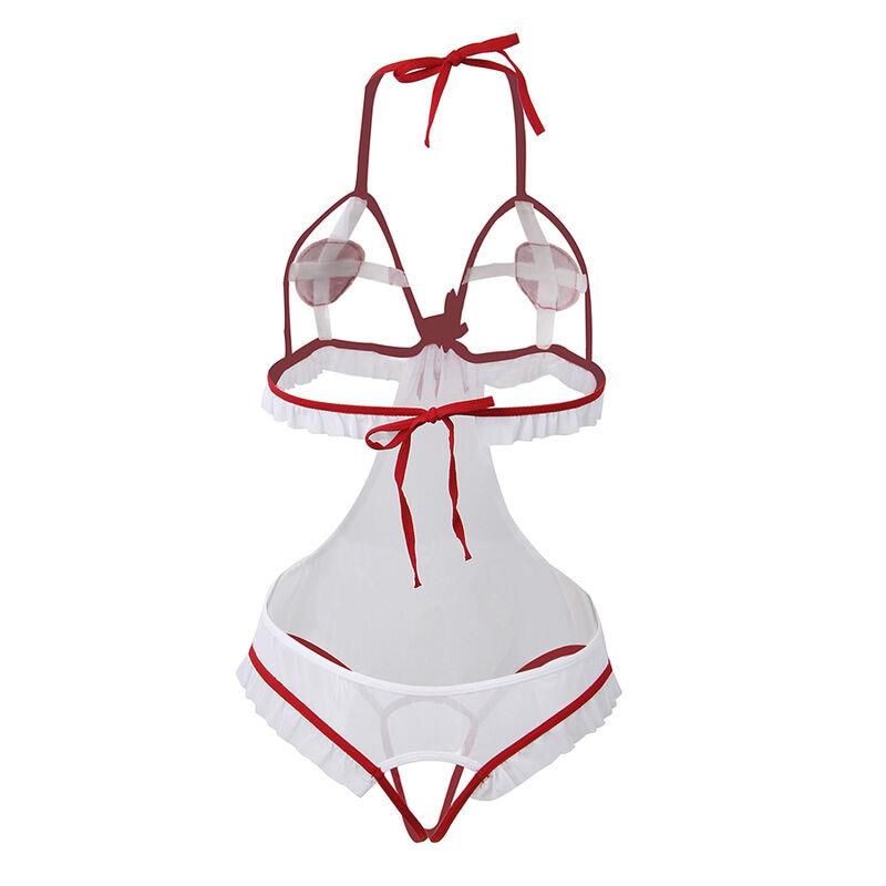 SEXY CROTCHLESS NURSE COSTUME S/M
