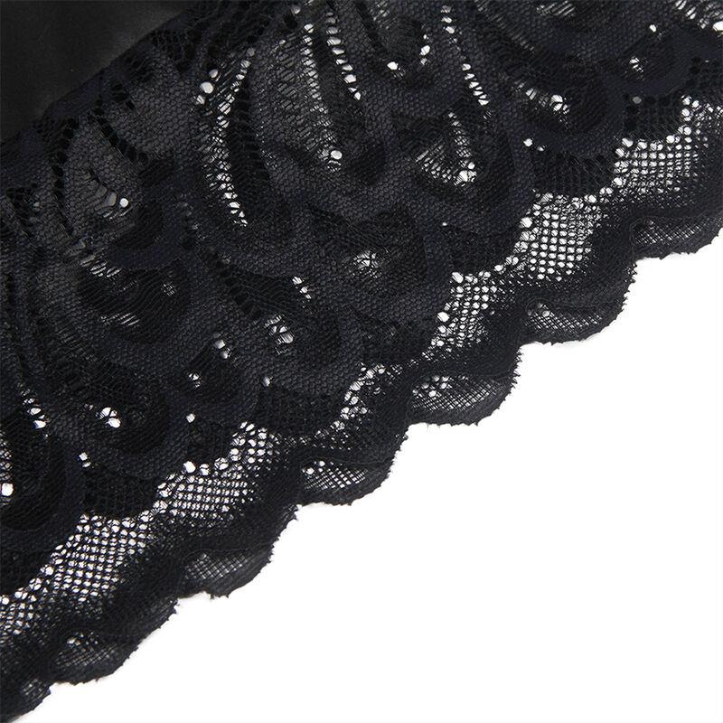 BABYDOLL WITH FLORAL PRINT CHEST BLACK S/M