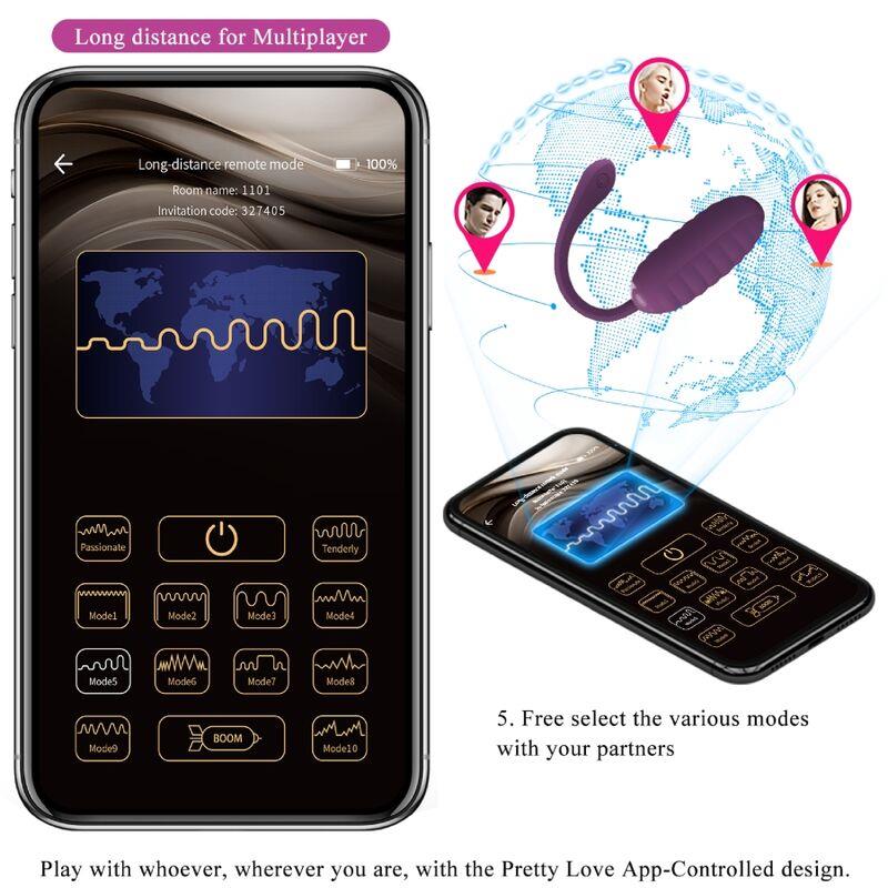 CASPER PURPURN POLNJEN VIBRIRAJOČI JAJČEK