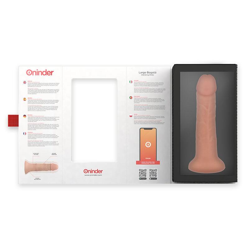 VELIKI BOGOTÁ VIBRATOR DILDO 9 BRZINA PRIRODNIH BOJA 22 CM -O- 4.5 CM - BESPLATNA APLIKACIJA