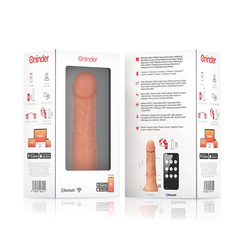 VELIKI BOGOTÁ VIBRATOR DILDO 9 BRZINA PRIRODNIH BOJA 22 CM -O- 4.5 CM - BESPLATNA APLIKACIJA