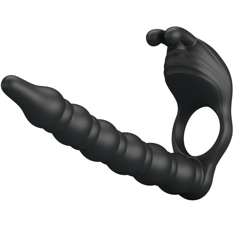 BLACKNEY PENIS RING WITH BLACK VIBRATOR PLUG