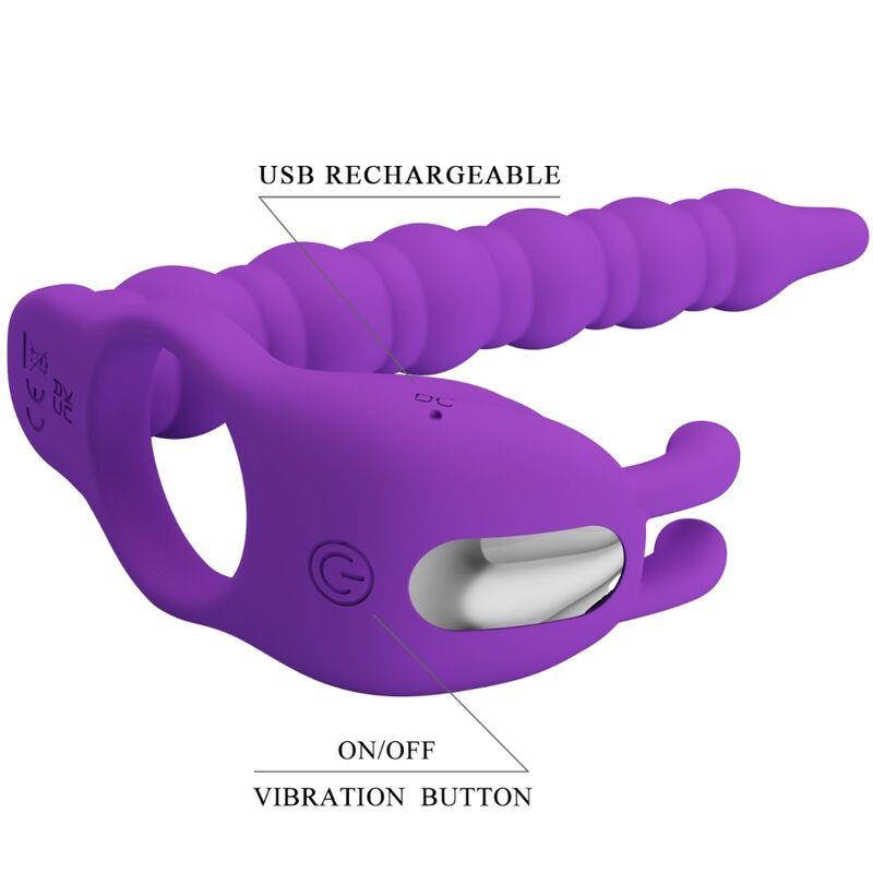 BLACKNEY PENIS RING WITH LILA VIBRATOR PLUG