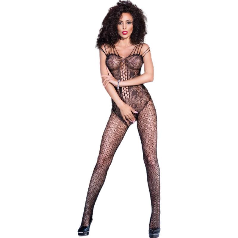 CR 4233 BODYSTOCKING BEZ DIOVANJA CRNA S/M