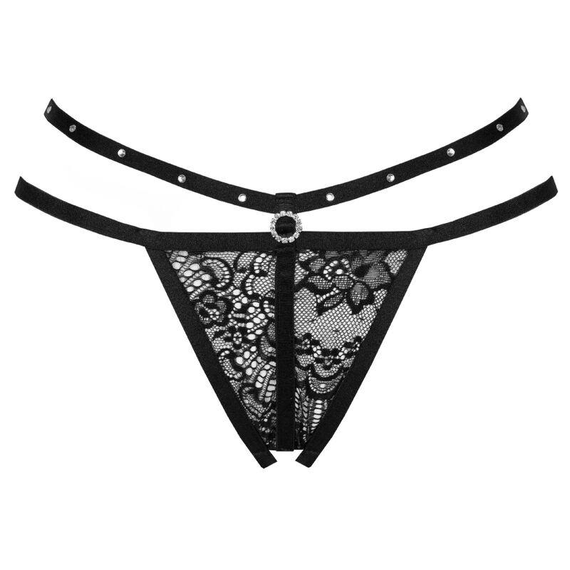 NOMADE THONG CROTCHLESS BLACK