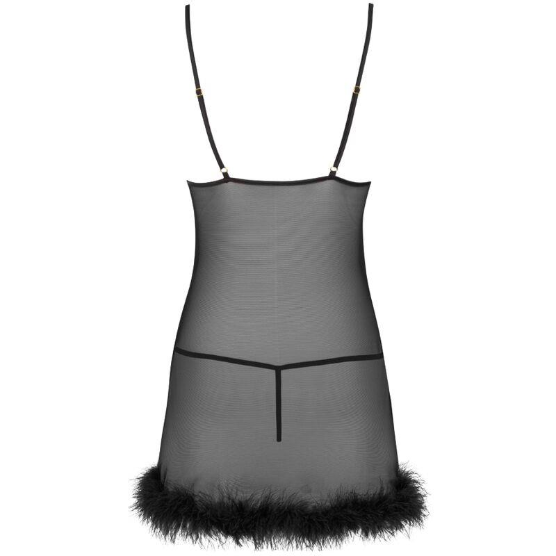 ZERUNAM SET BABYDOLL + BLACK THONG