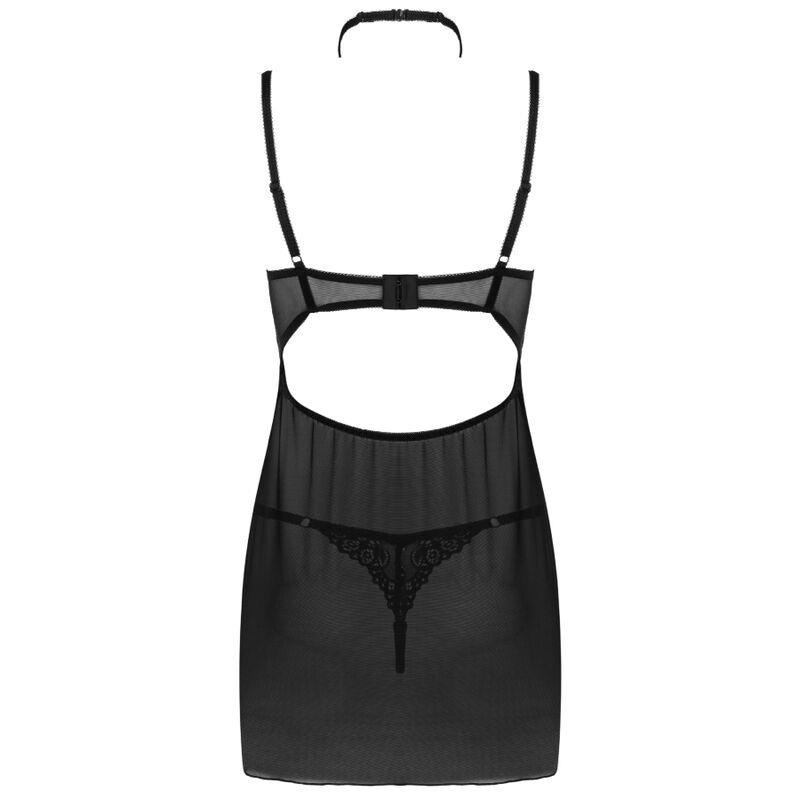 BINELLA SET BABYDOLL + THONG BLACK
