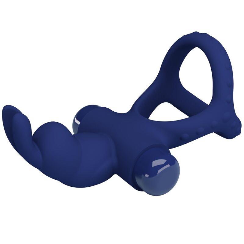 LUCHITO DOUBLE VIBRATING RING RABBIT BLUE