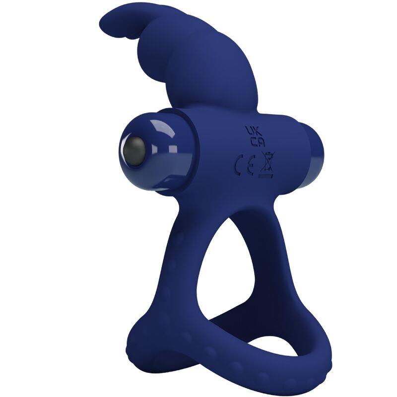 LUCHITO DOUBLE VIBRATING RING RABBIT BLUE