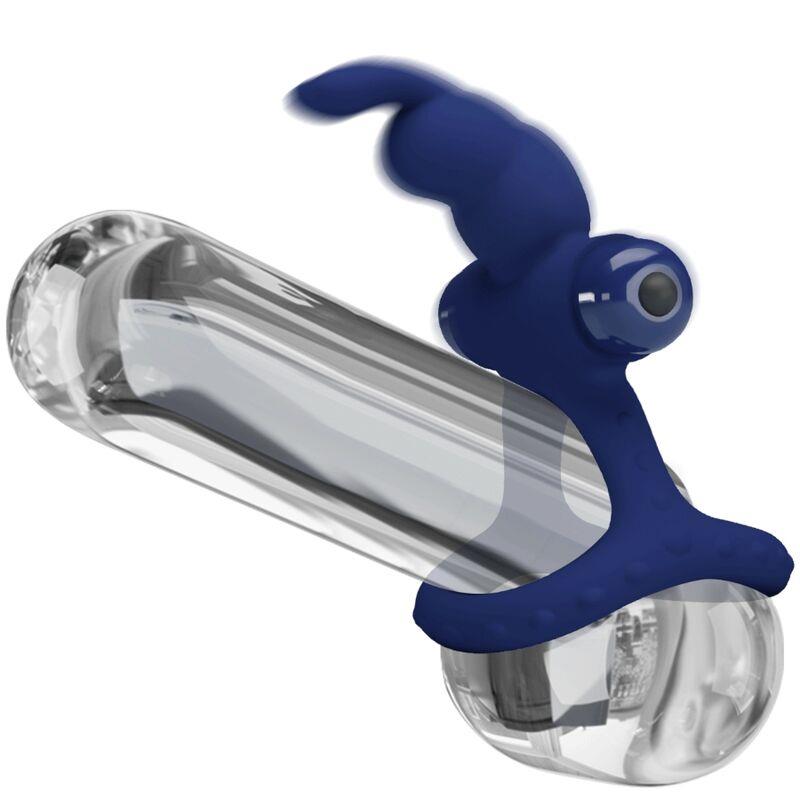 LUCHITO DOUBLE VIBRATING RING RABBIT BLUE