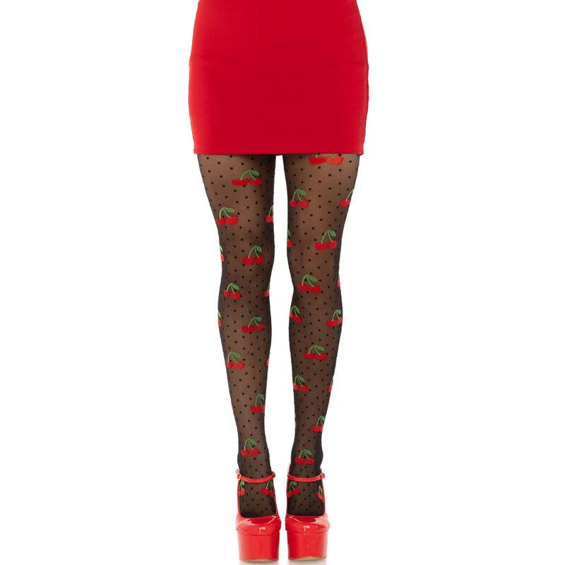 BLACK CHERRY MOLES STOCKINGS