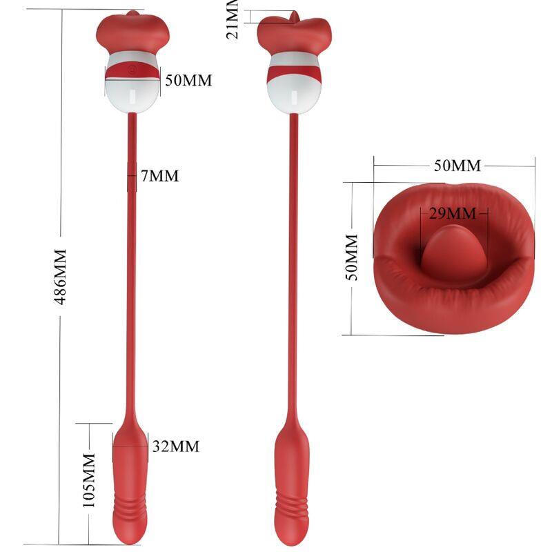 ASHLYNN CRVENI MASTURBATOR U OBLIKU USANA