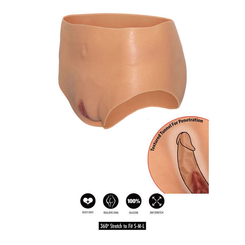 ALTER EGO OPEN VAGINA BRIEF HIGH WAIST FLESH