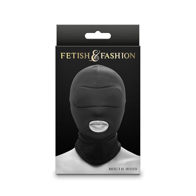FETISH & FASHION MOUTH HOOD NYLON BLACK