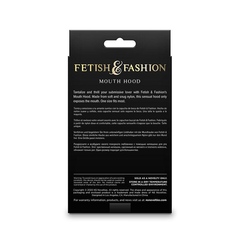 FETISH & FASHION MOUTH HOOD NYLON BLACK