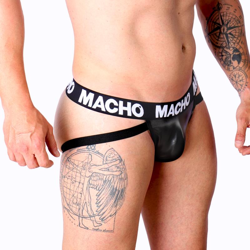 MX25NC JOCK ČRNI USNJENI S