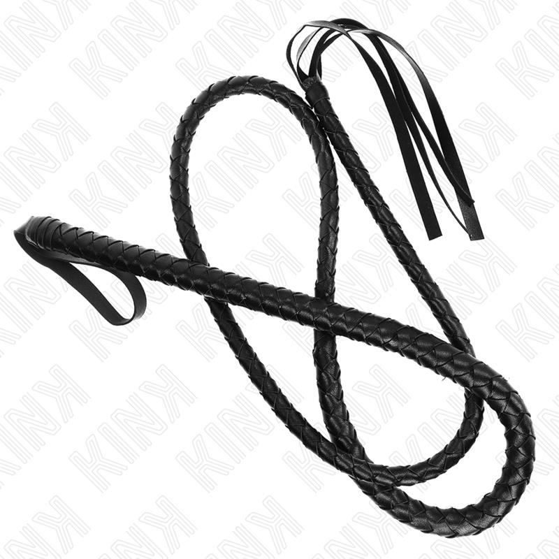 LONG BLACK SNAKE WHIP 210 CM