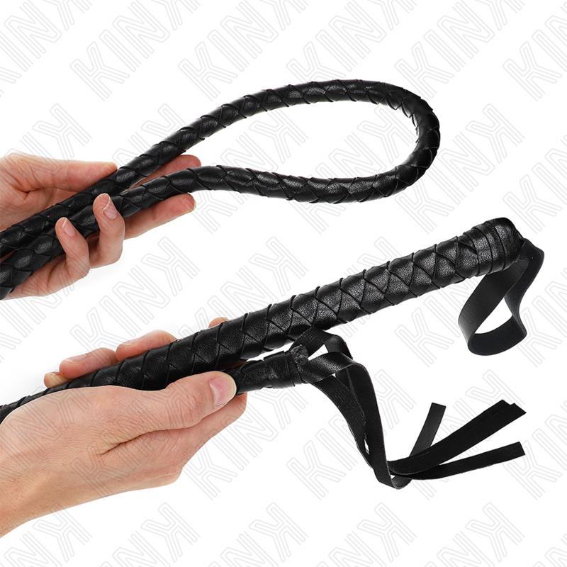 LONG BLACK SNAKE WHIP 210 CM