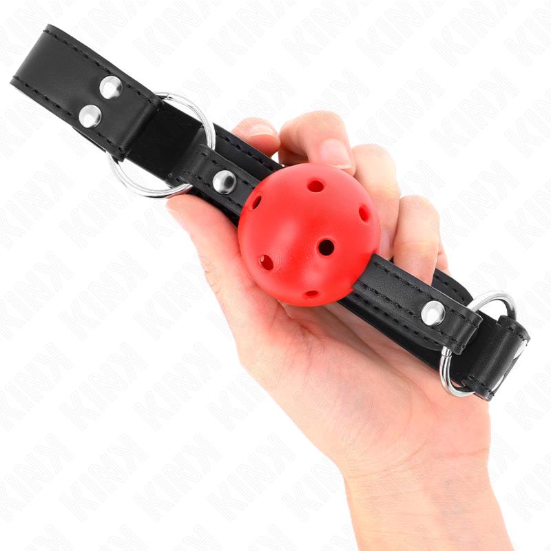 ZRAČNA ŽOGICA 4 CM GAG Z DVOJNIM RIVETOM USNJE 62.5 x 2.5 CM NASTAVLJIV 42-58 CM