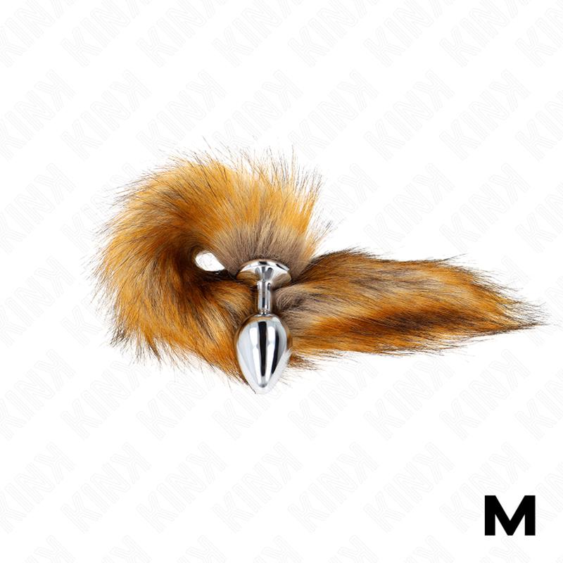 ANAL PLUG SIZE M 8 X 3.5 CM WITH SYNTHETIC TAIL 40 CM BROWN